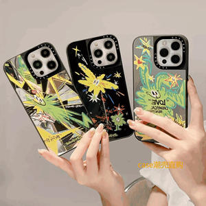 เค<span class=keywords><strong>ส</strong></span><span class=keywords><strong>โทรศัพท์</strong></span>กั<span class=keywords><strong>น</strong></span>กระแทกแบบกระจกเงา TPU ลายดอกไม้ไฟสุดหรูสำหรับ 14 Pro Max - Product Image 2
