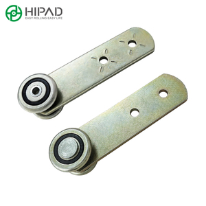 Roulettes <span class=keywords><strong>de</strong></span> rideau <span class=keywords><strong>latéral</strong></span> <span class=keywords><strong>de</strong></span> camion 31 mm, roues à double roulement en acier, roulettes coulissantes double face pour pièces <span class=keywords><strong>de</strong></span> remorque commerciale - Product Image 3