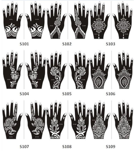 Plantilla de <span class=keywords><strong>Henna</strong></span> cosmética, pintura de color halal, piel, dedo, inmersión, arte de uñas, granate oscuro, color rojo oscuro, venta al por mayor, ODM para fiesta de boda - Product Image 6