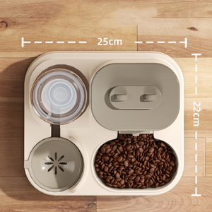 Bol pour animaux de compagnie, alimentation et eau intégrées, distributeur <span class=keywords><strong>automatique</strong></span> d'eau et de nourriture pour chiens et chats - Product Image 4