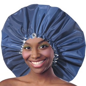 <span class=keywords><strong>Bonnet</strong></span> de douche pour <span class=keywords><strong>cheveux</strong></span> longs <span class=keywords><strong>afro</strong></span>, extra large, 40 cm, imperméable, noir, pour femmes adultes, quatre saisons, <span class=keywords><strong>en</strong></span> gros - Product Image 4