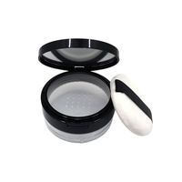 Boîtier compact de luxe en plastique PVA pour poudre pressée, emballage vide pour fard à joues et correcteur avec impression personnalisée (matériau recyclé)