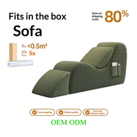 Fauteuil pouf moderne et minimaliste, pliable, pour une personne, idéal pour chambre, chaise longue, yoga, ou balcon