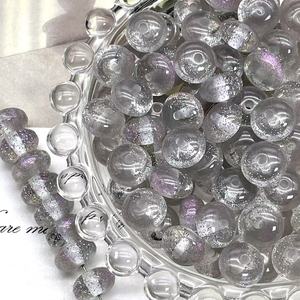 Resin Abacus Beads 10mm Mint Green Gray <b>Purple</b> Gradient <b>Glitter</b> DIY Jewelry Making Supplies for Bracelets Necklaces Accessories - Product Image 2