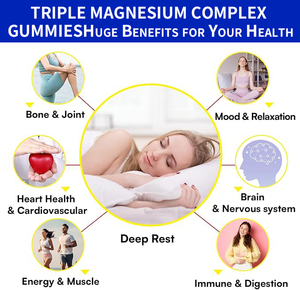 WXW Stock <b>Magnesium</b> Gummy Candy Sugar Free <b>Magnesium</b> Potassium Gummy Support Healthy Muscle Energy <b>Calm</b> Sleep <b>Magnesium</b> Gummies - Product Image 4