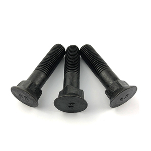 Perno de carroza de acero al carbono con óxido negro, rosca UNC, tamaño métrico M6 M8 M12, cabeza avellanada de alta resistencia y cuello cuadrado, venta al por mayor - Product Image 1