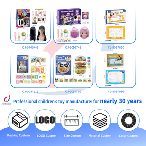 Chengji Jouet de Coiffure pour Enfants, Station de Coiffure en Plastique avec Perruques et Accessoires de Mode, Jeu d'Imitation de <span class=keywords><strong>Coiffeur</strong></span> - Product Image 4
