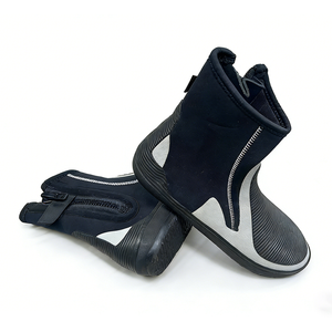 Su Sporları Yetişkinleri İçin Özel Logolu 5mm Neopren Yüksek Bilekli Sıcak Tutma Kaymaz Su Geçirmez Şnorkelli Dalış Botları - Product Image 1