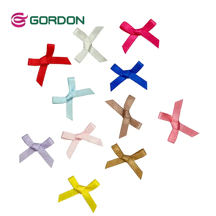 Gordon Ribbons Atacado Sexy Pequeno Pre-made Lingerie Poliéster Fita De Cetim Bow Para Sutiã Decorativo Mulheres Underwear 196 Cores