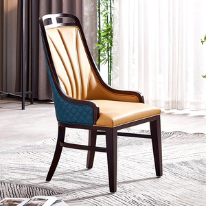 Modern Masif Ahşap Yüksek Sırtlı Elmas Çizgili Dinlenme Koltuğu Restoranlar İç<span class=keywords><strong>in</strong></span> Lüks İnternet Fenomeni Koltuk - Product Image 2
