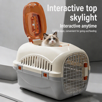 Cage de transport rigide légère et portable pour animaux de compagnie, capacité 5 kg, pour chats et chiens, gain de place, pour fournitures pour animaux de compagnie