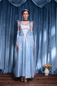 Disfraz de Halloween de <span class=keywords><strong>Princesa</strong></span> Echo para Cosplay, Vestido de Algodón de Blancanieves para Adultos, Juego de Roles - Product Image 5