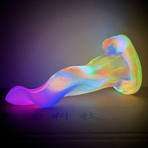 Dildo de Silicona Líquida con Forma de Lengua de Lobo, Brillante en <span class=keywords><strong>la</strong></span> Oscuridad, Tapón Anal de Animal, Juguete Sexual de Fantasía para Parejas - Product Image 4