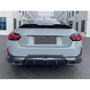 Diffusore per paraurti posteriore in ABS con punte e staffe di scarico per <span class=keywords><strong>BMW</strong></span> <span class=keywords><strong>serie</strong></span> <span class=keywords><strong>2</strong></span> G42 M Sport Coupe <span class=keywords><strong>2021</strong></span> + nero lucido - Product Image 5