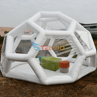 Dôme gonflable transparent en PVC pour événements, fêtes, camping, hôtel, maison, football, location commerciale portable