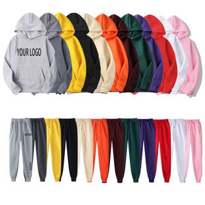 Survêtement de sport unisexe à capuche pour hommes et femmes, <span class=keywords><strong>Logo</strong></span> personnalisé, vêtement uni pour le Jogging, survêtement de Fitness, vente en gros, - Product Image 1