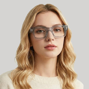 Square Frame Anti Blue Light Glasses PC Lens Full Frame Unisex <b>Eyewear</b> - Product Image 3