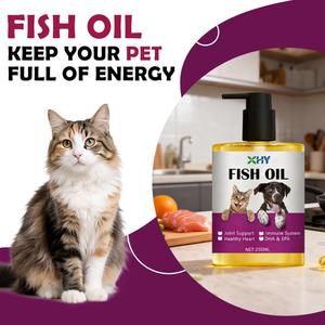 OEM 100% Natürliches <span class=keywords><strong>Omega</strong></span>-<span class=keywords><strong>3</strong></span> Lachsöl für Hunde und Katzen Fischöl mit Haut- und Fellpflege-Tropfen Immunsystem-Gesundheitsergänzungsmittel - Product Image 6