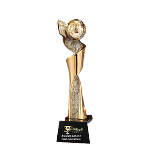 Trophée personnalisé en résine cristalline dorée pour compétitions, récompense commémorative avec impression UV pour <span class=keywords><strong>l</strong></span>'honneur des groupes - Product Image 5