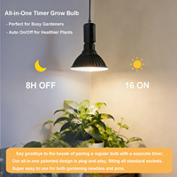 Ampoule LED PAR38 pour culture de plantes, 22W, 3 spectres, avec minuterie E26/E27, haute performance PPF 28,5μmol/s, lumière d'appoint pour plantes d'intérieur