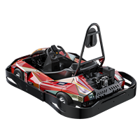 Kart de course professionnel Rocket Badger 160cc, moteur à essence 4 temps, freinage hydraulique, acier chromoly 4130, kart d'extérieur, puissance 2kW