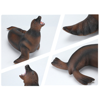 Venta al por mayor de PVC sólido simulación Vida Marina León marino modelo criatura marina juguetes figuritas de animales juguetes para niños
