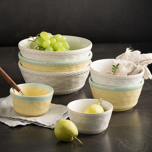 Bol en céramique rétro de style japonais haut de gamme 4.5 pouces pour soupe Ramen Fruit Design conique pour la <span class=keywords><strong>cuisine</strong></span> japonaise domestique - Product Image 2