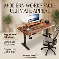 Bureau debout moderne et minimaliste, plateau inclinable électrique, structure en acier, mobilier de bureau en gros pour configuration de salle de jeu