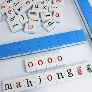 Jeu <span class=keywords><strong>de</strong></span> Mahjong éducatif en anglais avec des tuiles <span class=keywords><strong>de</strong></span> l'alphabet, jeu <span class=keywords><strong>de</strong></span> logique pour enfants, entraînement cérébral Montessori, jouet d'apprentissage - Product Image 3