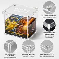 Boîte de rangement en acrylique transparente écologique Elite Trainer Box avec aimants puissants, adaptée aux boosters ETB UPC SPC SGS