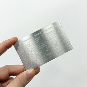 Tarjetas de Visita de Metal Cepillado de Alta Gama, Regalos Corporativos Premium para <span class=keywords><strong>Abogados</strong></span>, Bancos, Agentes Inmobiliarios, Directores Ejecutivos, Impresión de Tarjetas de Visita - Product Image 2