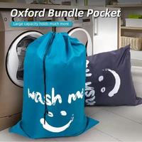 Sac à linge portable en nylon de grande capacité, écologique, durable, organisateur de rangement, pochette, logo personnalisé, couleur, lavable en machine, sale