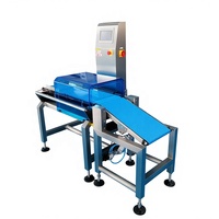 Detector de Metales Digital Automático Integrado y Máquina de Control de Peso para Línea de Empaquetado de Frutas y Alimentos con Cinta Transportadora y Rechazador