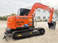 Mini-excavatrice sur chenilles hydraulique d'occasion pour ZX70, 33 tonnes, modèle 2024, d'origine japonaise, avec boîte de vitesses, pompe et roulement, pour la construction