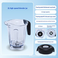 Blender Électrique Robot Culinaire Pro750/780 avec Accessoires en Verre 64oz, Tasse/Bol pour Préparations Humides, Résistant à la Chaleur et aux Chutes, Universel