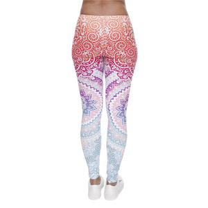 Mode personnalisée de haute qualité <span class=keywords><strong>motif</strong></span> aztèque décontracté entraînement Fitness Scrunch Spandex Leggings - Product Image 3