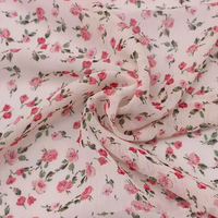 Tissu en mousseline de soie Offre Spéciale 100% Polyester imprimé fleurs tissu crêpe en mousseline pour robe de plage chemisier