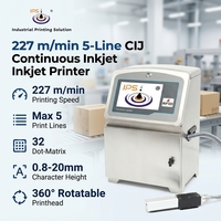 Imprimante de marquage jet d'encre CIJ automatique multi-matériaux 7 couleurs d'encre, machine de codage de date et de codes QR pour la connexion à la ligne de production