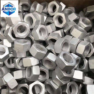 Écrou hexagonal DIN 934 M3-M12 en acier de qualité 8, zingué, pour la construction de machines ANBOR - Product Image 2