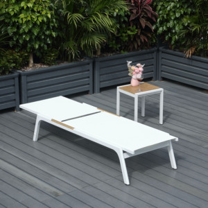 Chaises longues de piscine en <span class=keywords><strong>aluminium</strong></span> de loisirs, OEM accepté, chaise longue d'extérieur, chaise longue de bord de piscine, prix bas, chaise longue de <span class=keywords><strong>jardin</strong></span> - Product Image 2