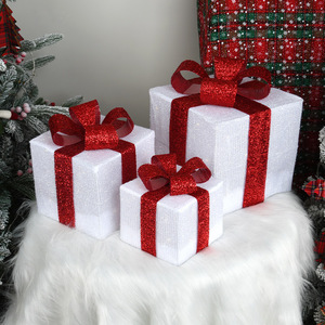 High Quality Three-Piece Luminescent <b>Christmas</b> Tree Tower Eco-Friendly Desktop Decoration <b>Christmas</b> Gift <b>Box</b> Atmosphere Layout - Product Image 4