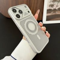 Nouvelle coque de téléphone pour Apple iPhone 18 Pro Max/17 Air/16E/15 Plus, dissipation thermique, magnétique, antichoc, colorée, anti-chute, coque arrière