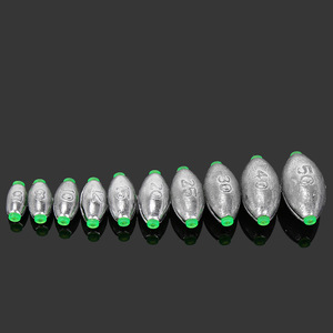 Olive Shaped Fishing Lead Sinker <b>5G</b> Durable Function For Angling Tackle - Product Image 1