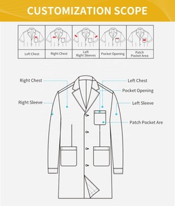 <span class=keywords><strong>Blouse</strong></span> de <span class=keywords><strong>laboratoire</strong></span> médicale <span class=keywords><strong>blanche</strong></span> pour hommes et femmes, <span class=keywords><strong>blouse</strong></span> de médecin avec poignets élastiques ou à boutons, blouses de <span class=keywords><strong>laboratoire</strong></span> respirantes épaisses/fines - Product Image 6