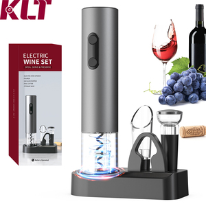 KLT Apribottiglie Elettrico Multifunzione in Alluminio, <span class=keywords><strong>Cavatappi</strong></span> Automatico per <span class=keywords><strong>Vino</strong></span> Rosso - Product Image 1