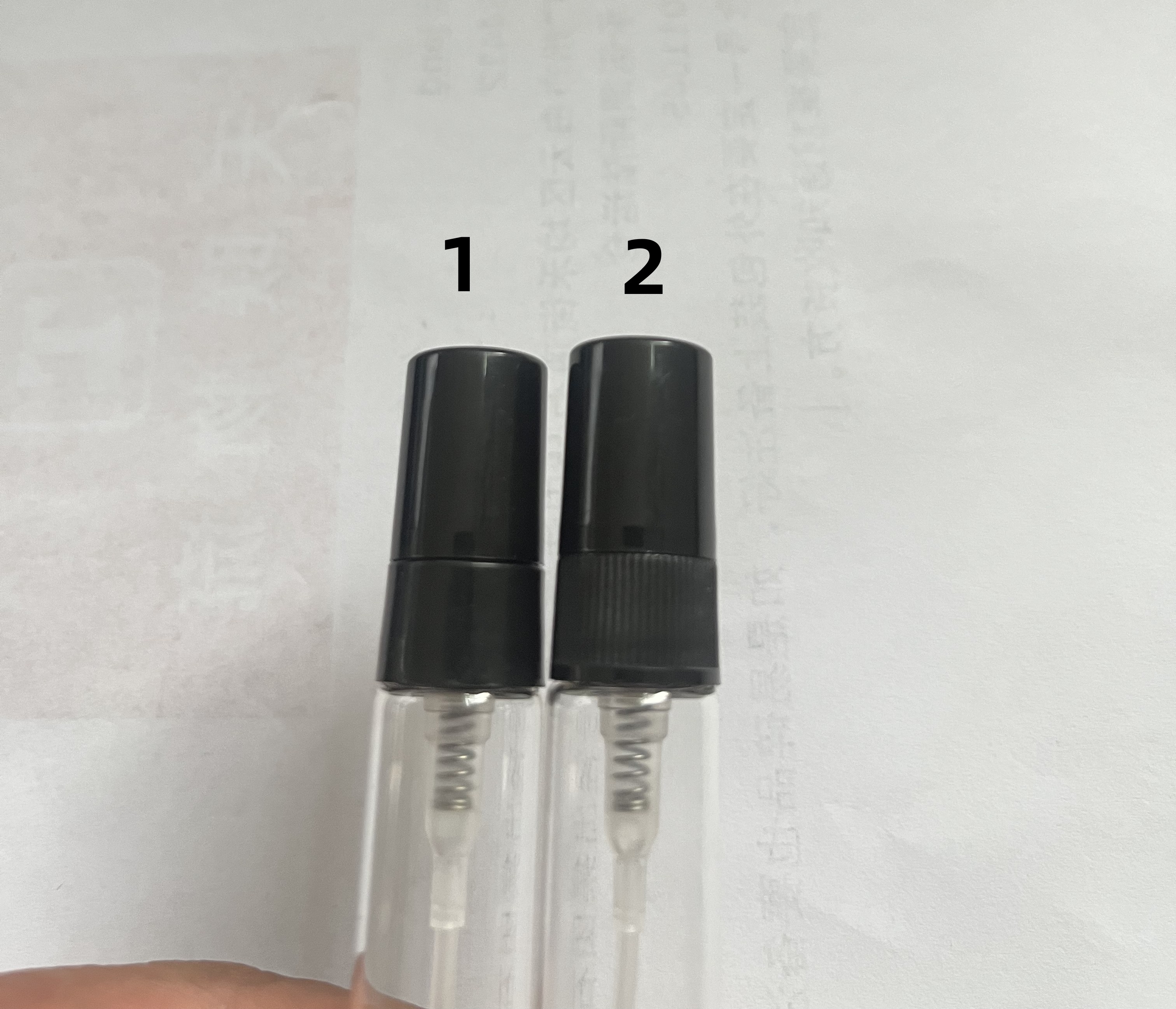 transparent+black cap 2