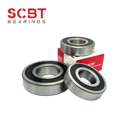 Roulement à billes à gorge profonde 6007-2RS-C3 35x62x14mm en acier GCr15, double étanchéité en caoutchouc, jeu C3 pour moteur, pompe, boîte de vitesses, haute vitesse