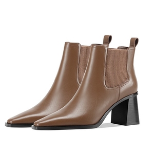 Botines de Tacón Alto de Cuero para <span class=keywords><strong>Mujer</strong></span>, Diseño Personalizado de Lujo, Alta Calidad, Fabricante y Proveedor Mayorista - Product Image 2