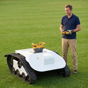 Cortadora de Césped Robótica a Control Remoto, de un Solo Cilindro, 13 HP, con Batería de Iones de Litio, Cortadora de Césped Tipo Crawler, Mulch de 500 mm, Todo Terreno - Product Image 4