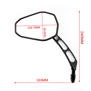 Rétroviseur latéral frais en aluminium SF-212 approuvé par Emark pour l'état neuf de motos - Product Image 5